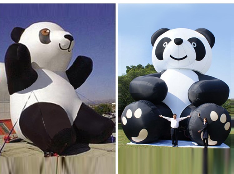 蚌山充气熊猫展示