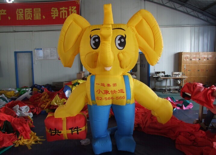 蚌山大象充气卡通气模